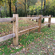 cloture en bois rustique